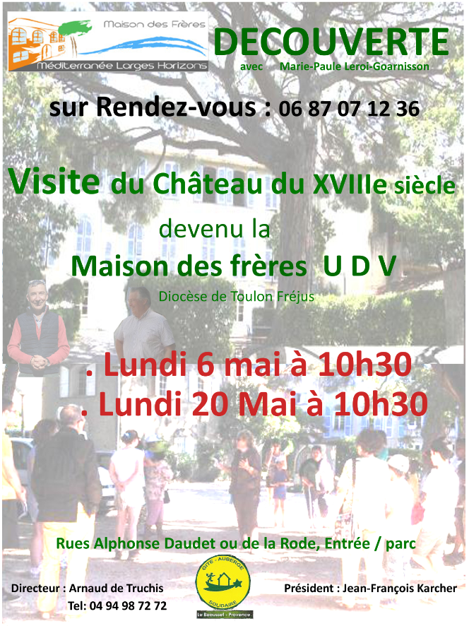 Affiche visites guidees mai